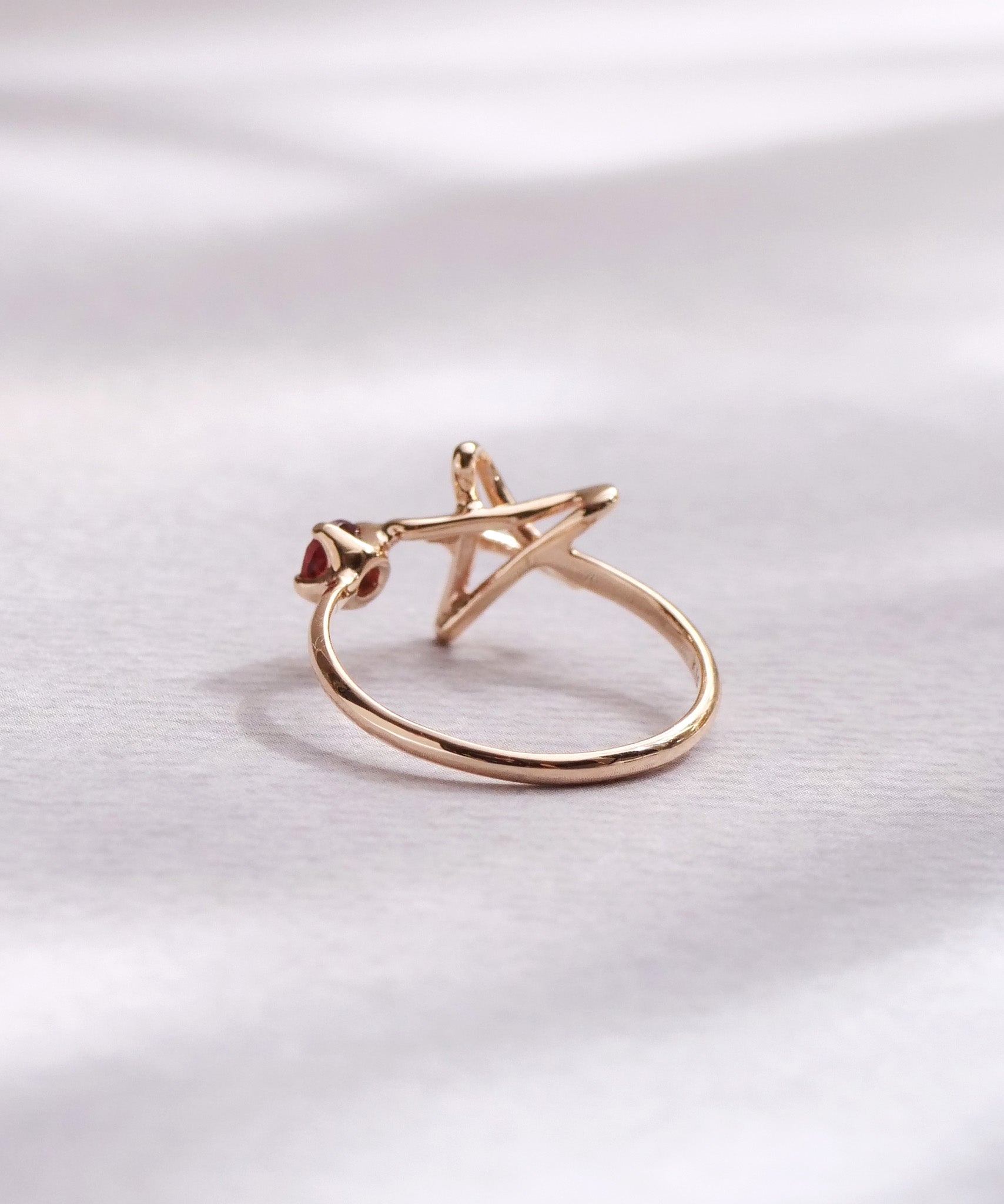 SV925 Graffiti Star Ear Cuff S Gold