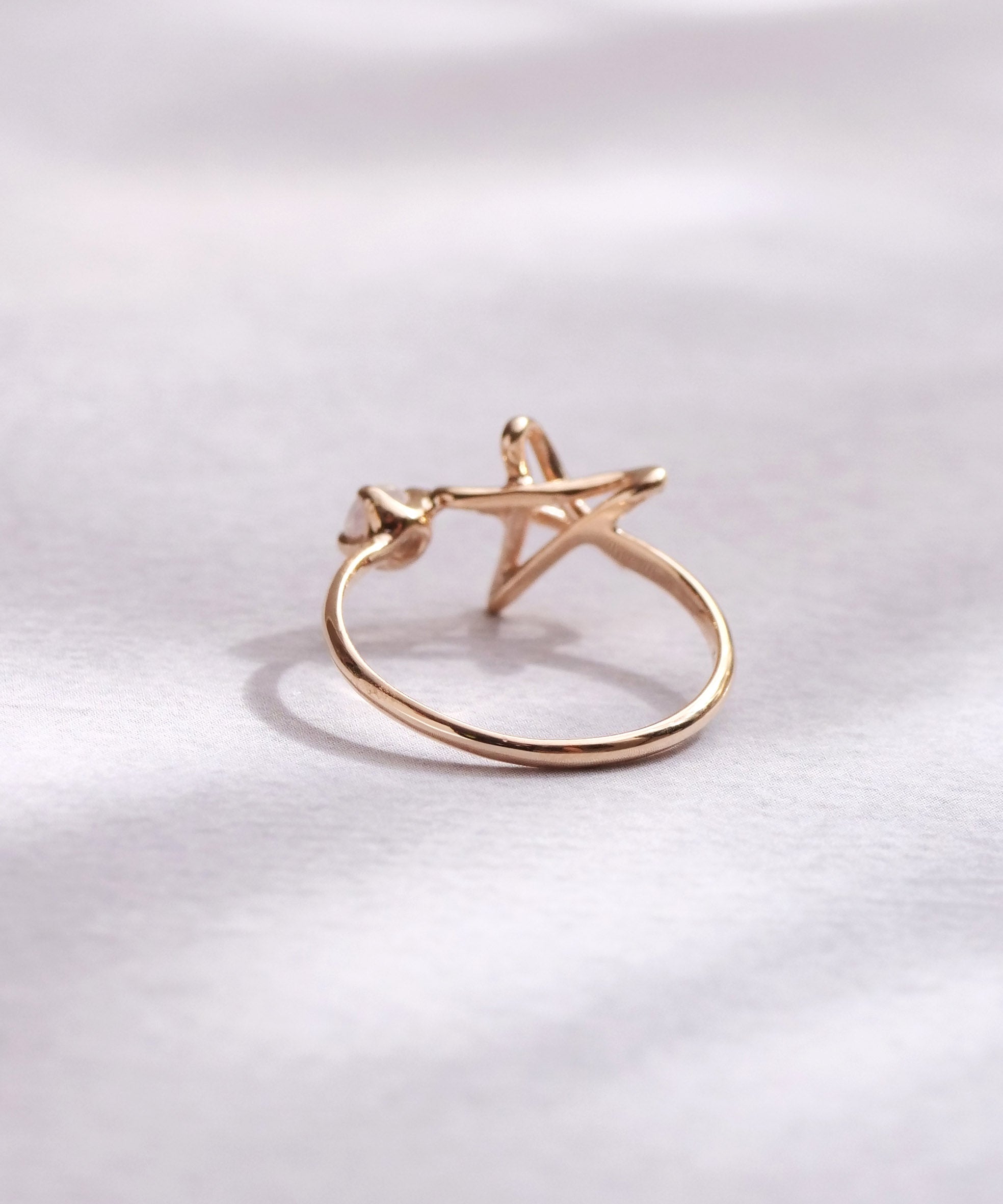 SV925 Graffiti Star Ear Cuff S Gold