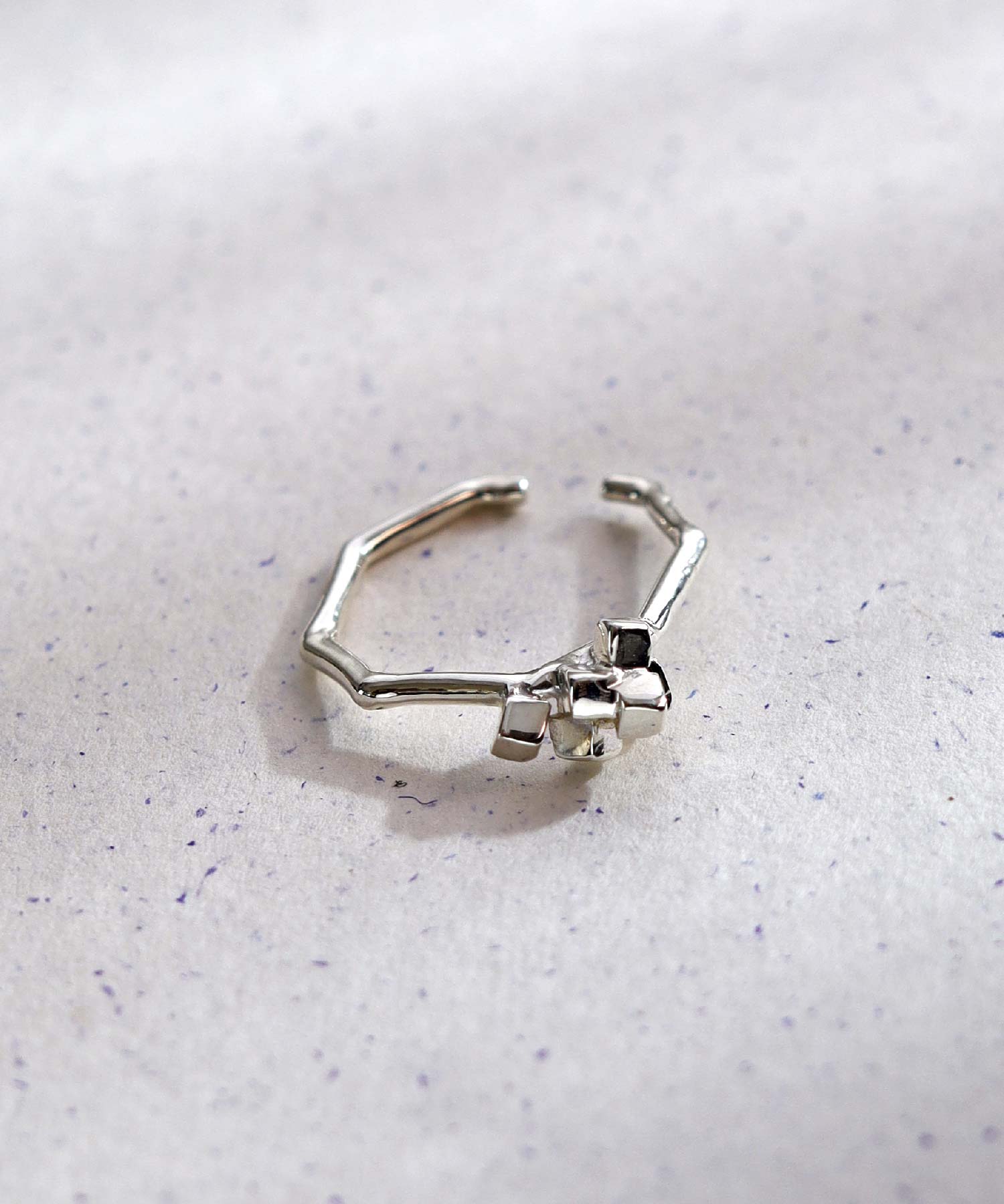 クリスマス限定  ラクガキスターネックレス&イヤーカフ　シルバー