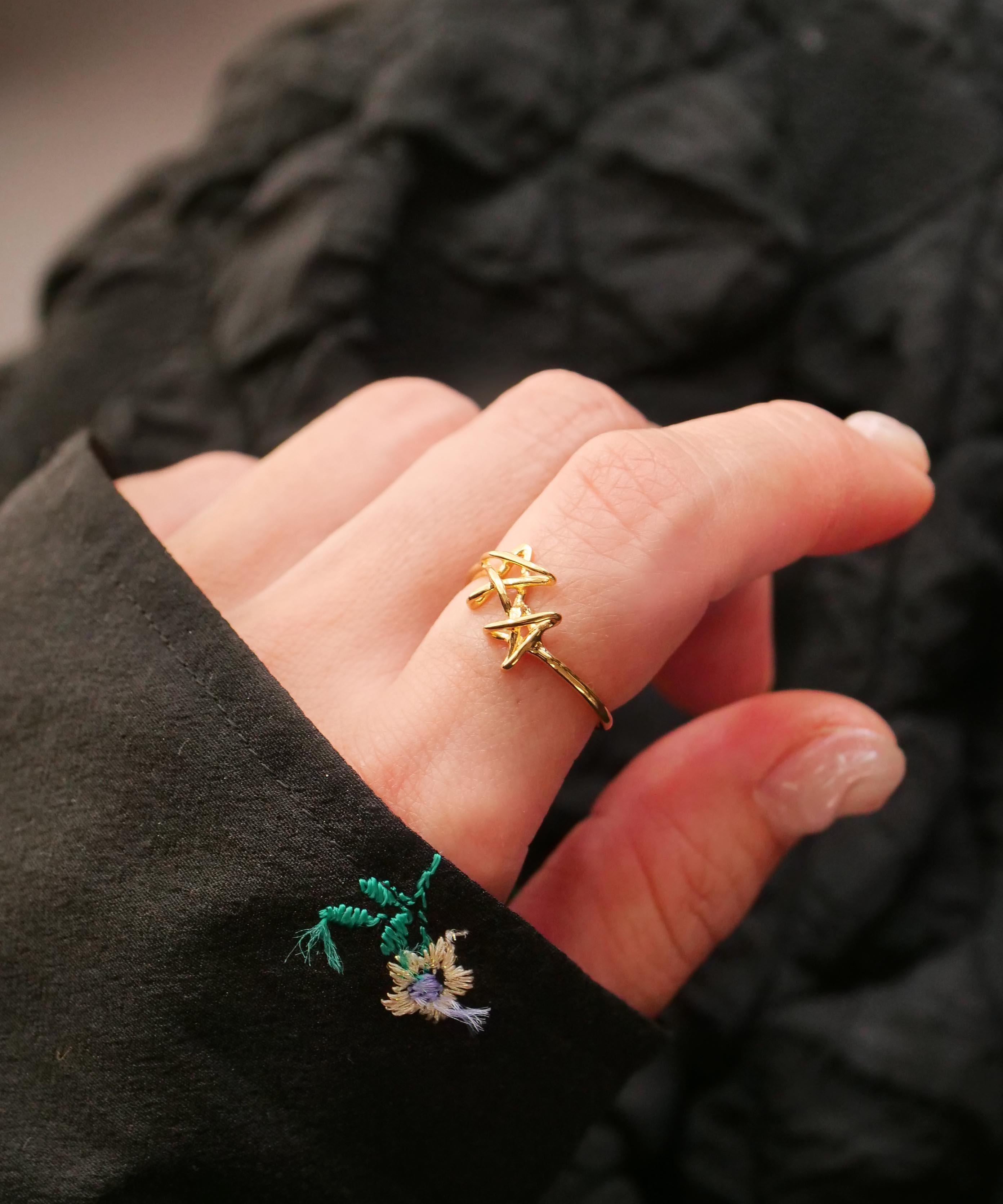 クリスマス限定　5waymini淡水パールチョーカーブレスset ゴールド