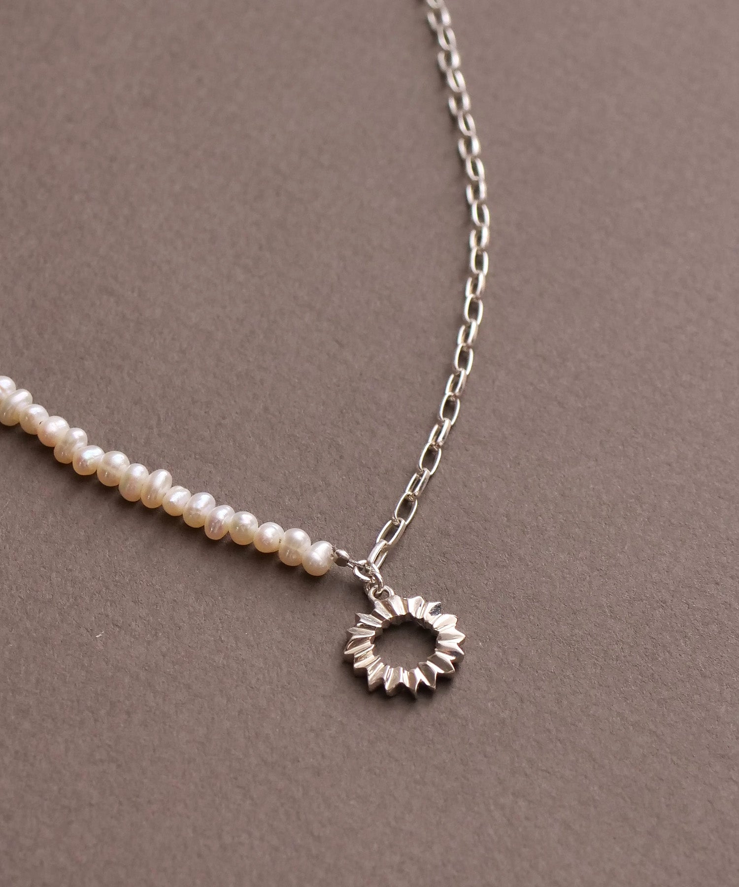 SV925フォールドオリガミパールブレスレット シルバー