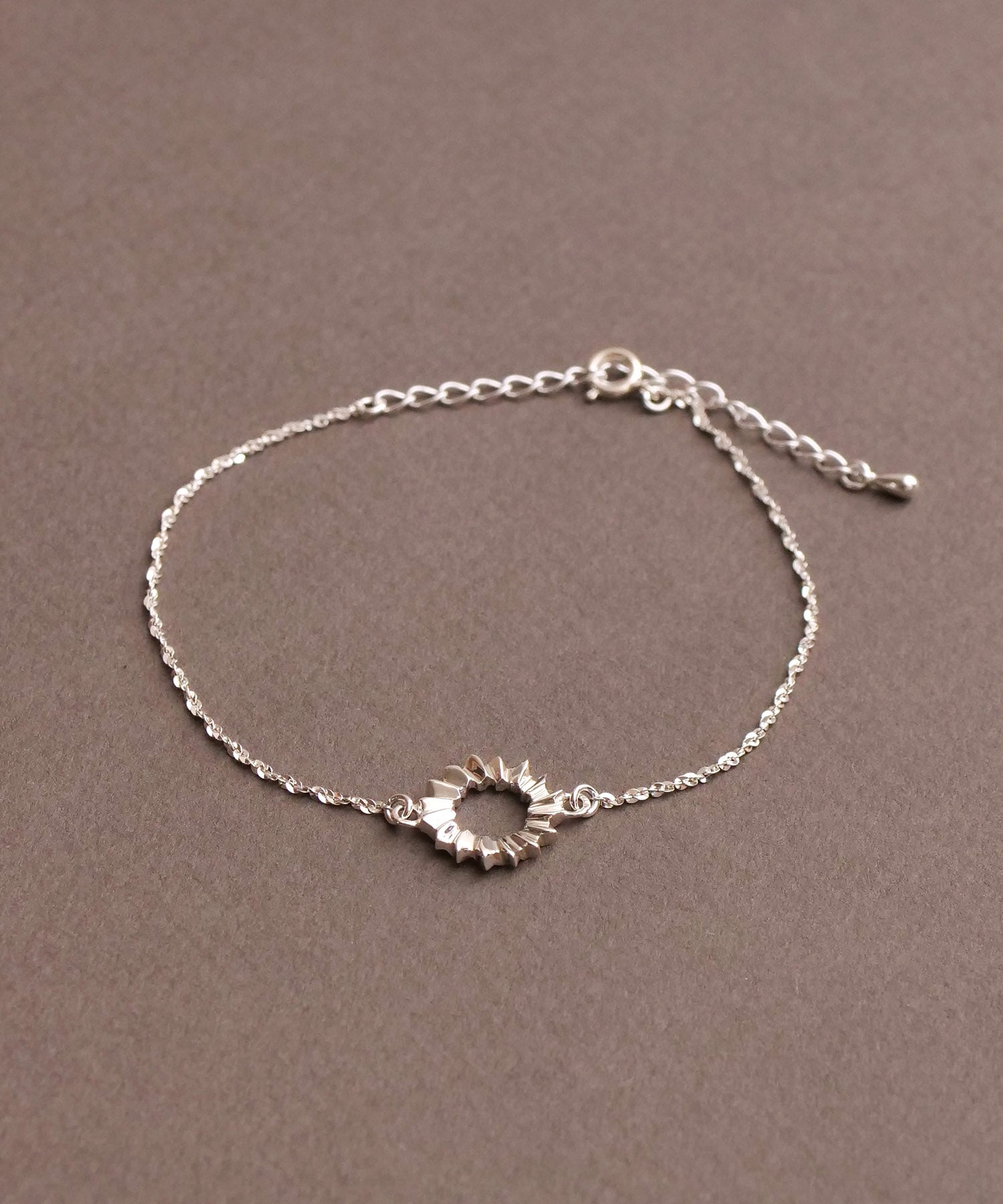 SV925フォールドオリガミメタルブレスレット シルバー