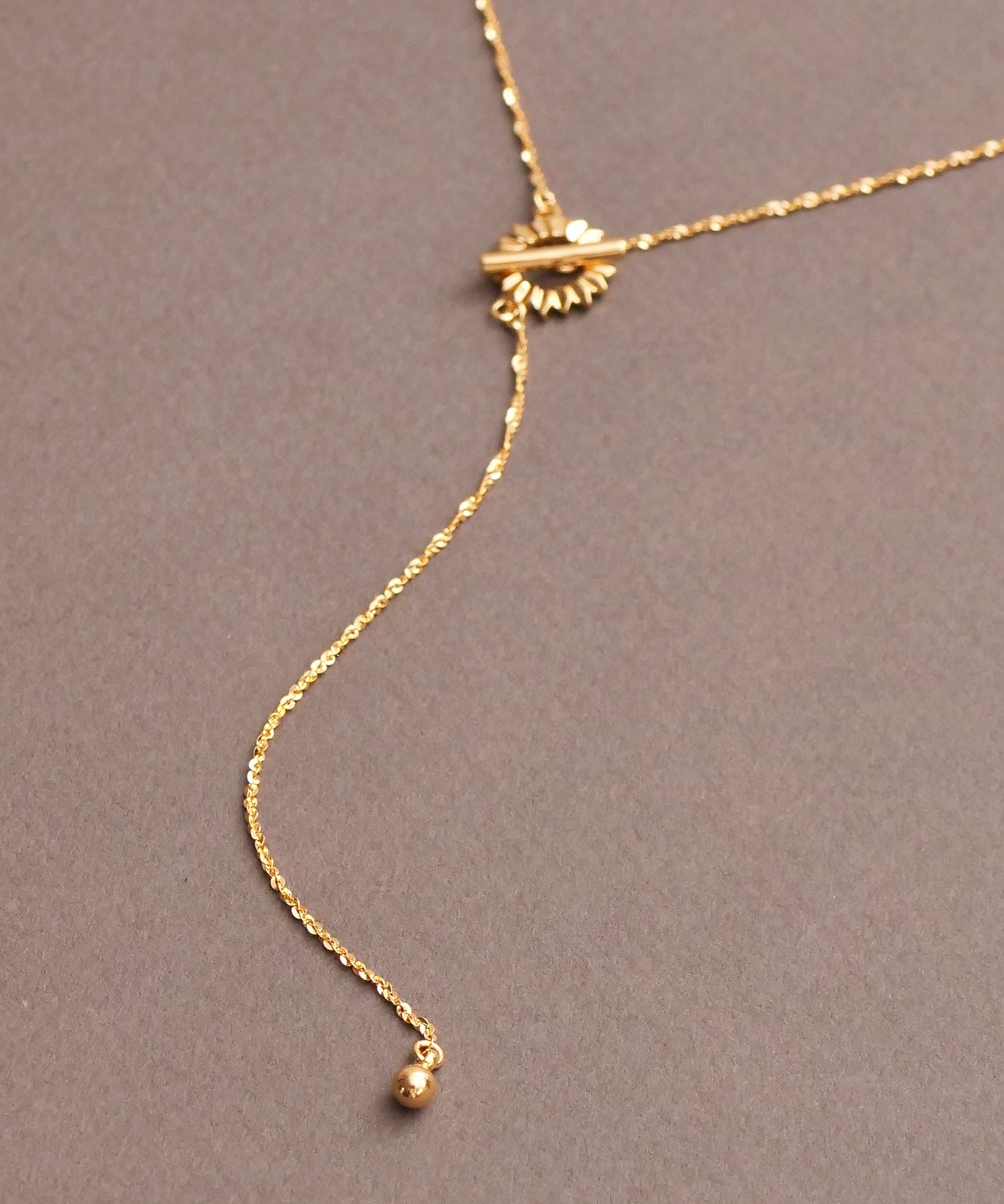 SV925フォールドオリガミネックレス ゴールド