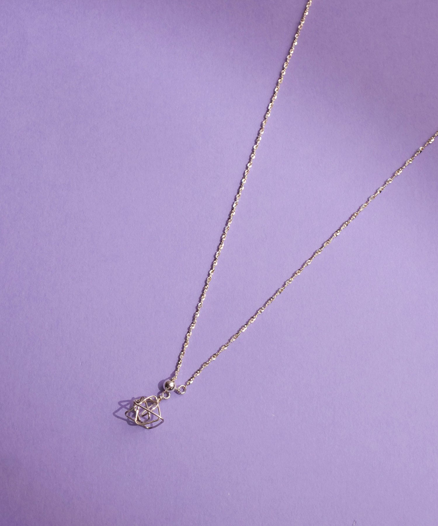 SV925ラクガキモチーフ付きねじりチェーンロングネックレス