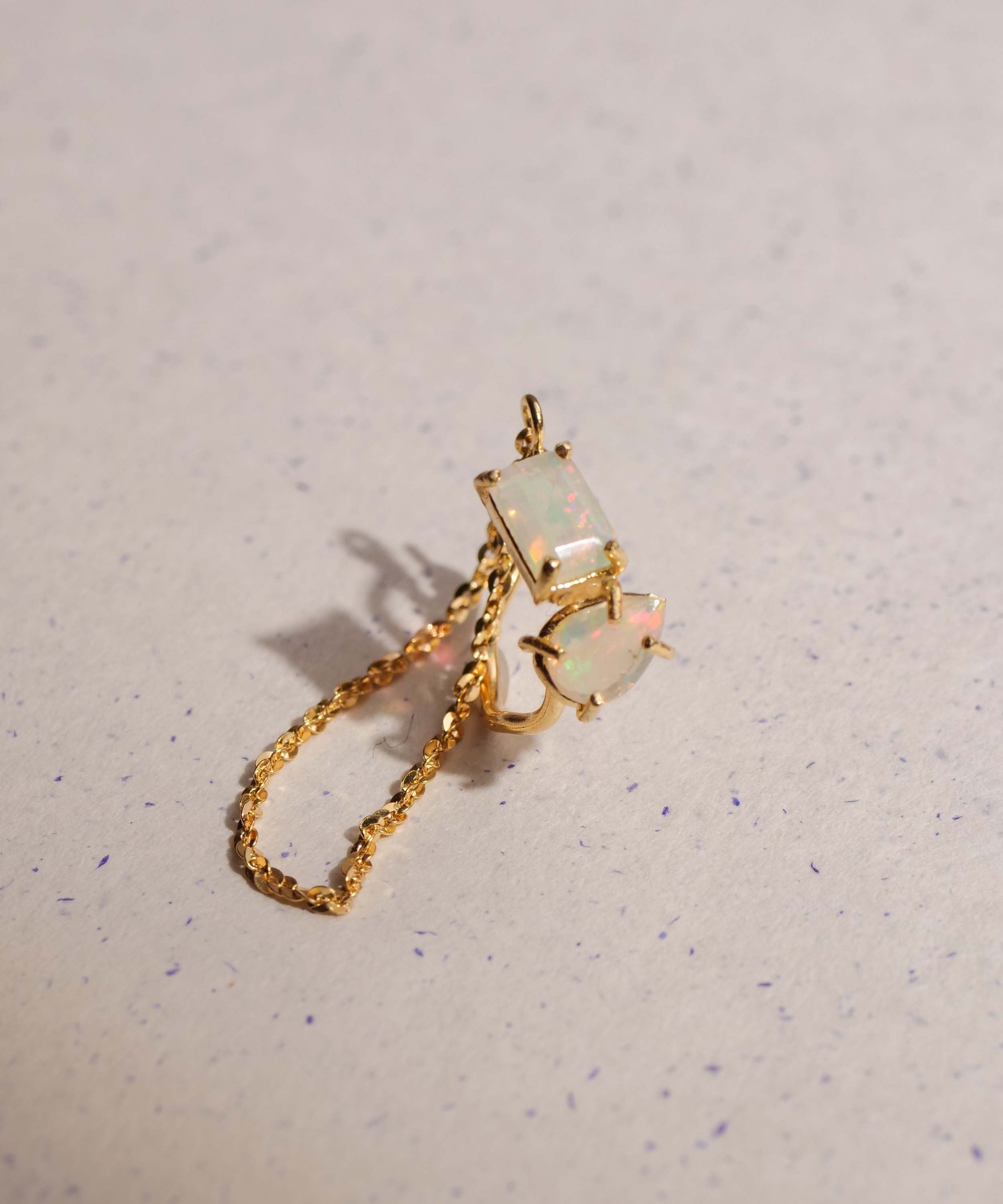 SV925mini Origa 铣削双面耳环 银色