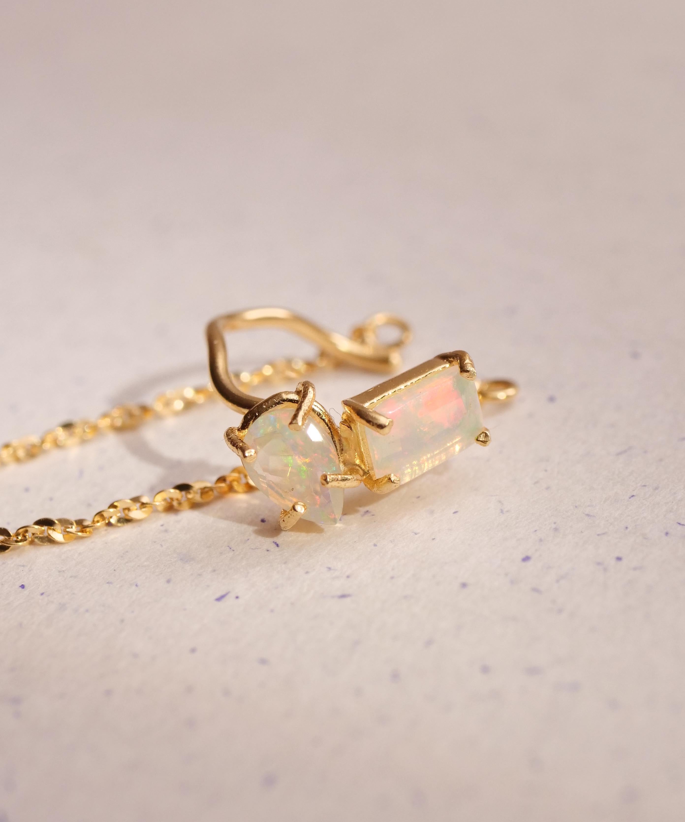 SV925mini Origa 铣削双面耳环 银色