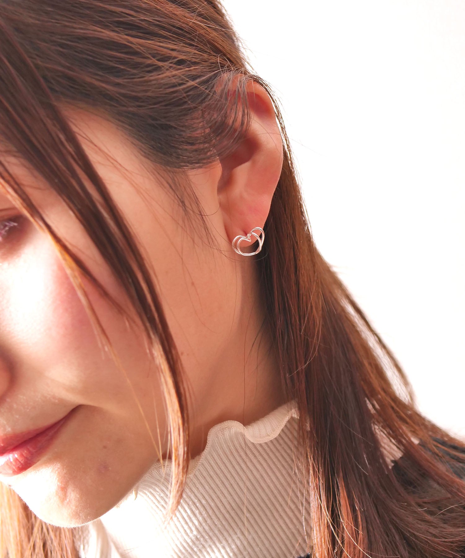 【限定商品】SV925ラクガキダブルハートピアス　シルバー