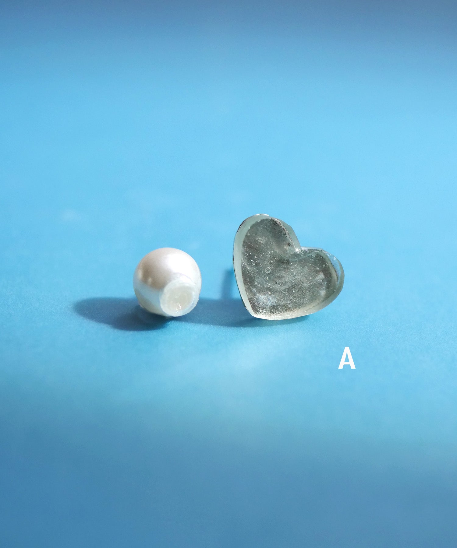 【限定商品】SV925ハート天然石ピアス トルマリン 片耳