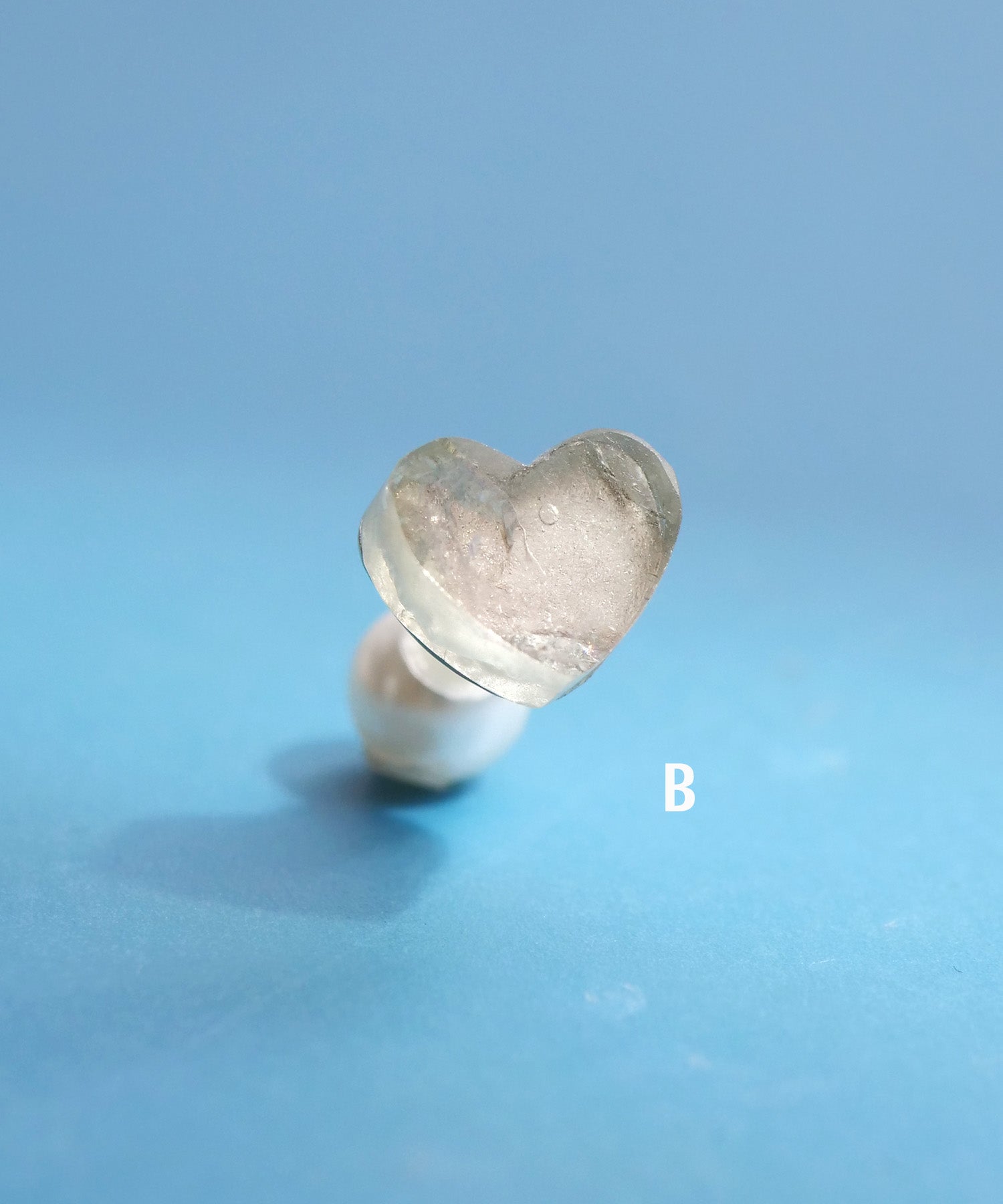 【限定商品】SV925ハート天然石ピアス トルマリン 片耳