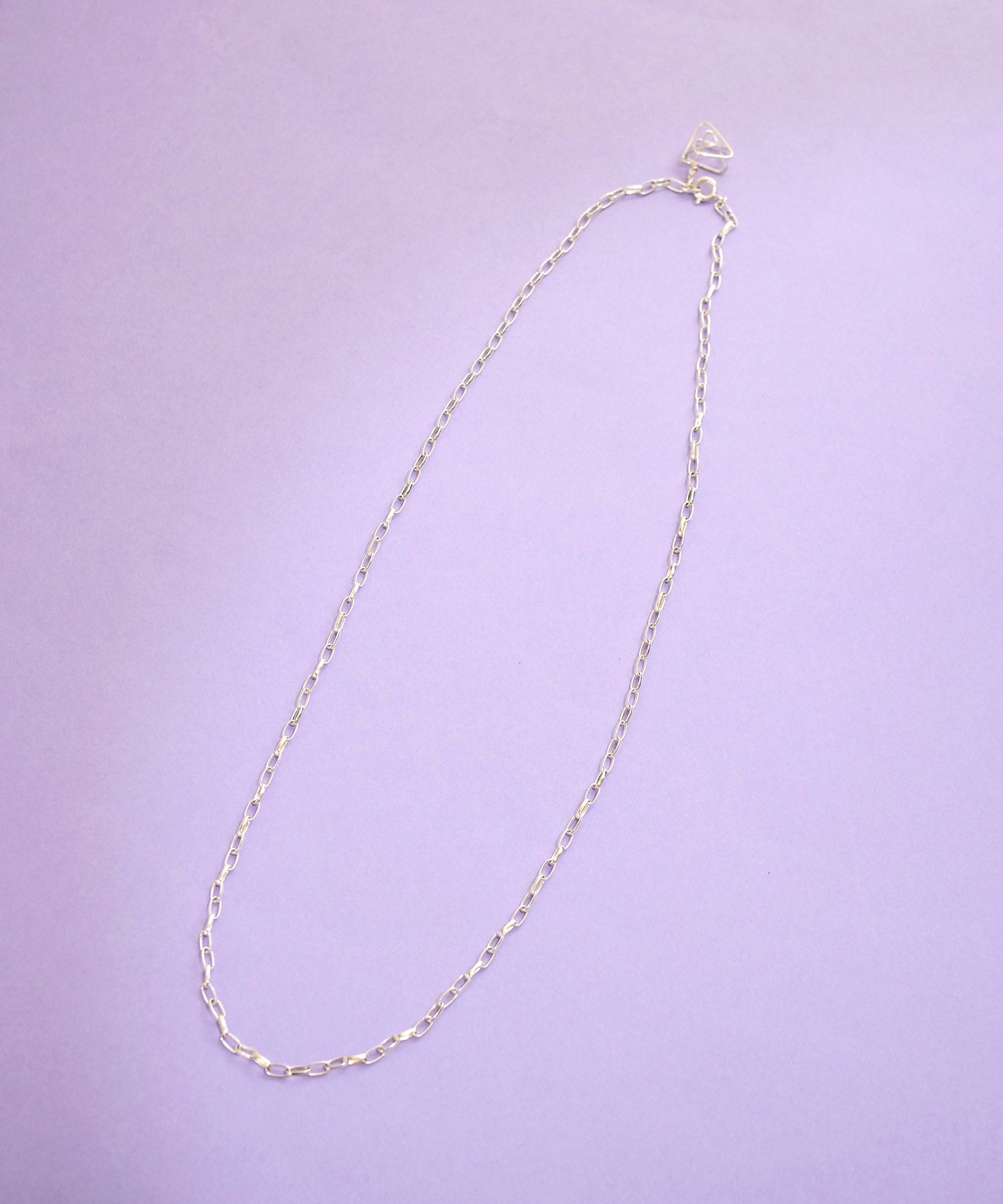 SV925 flat simple chain necklace with graffiti motif