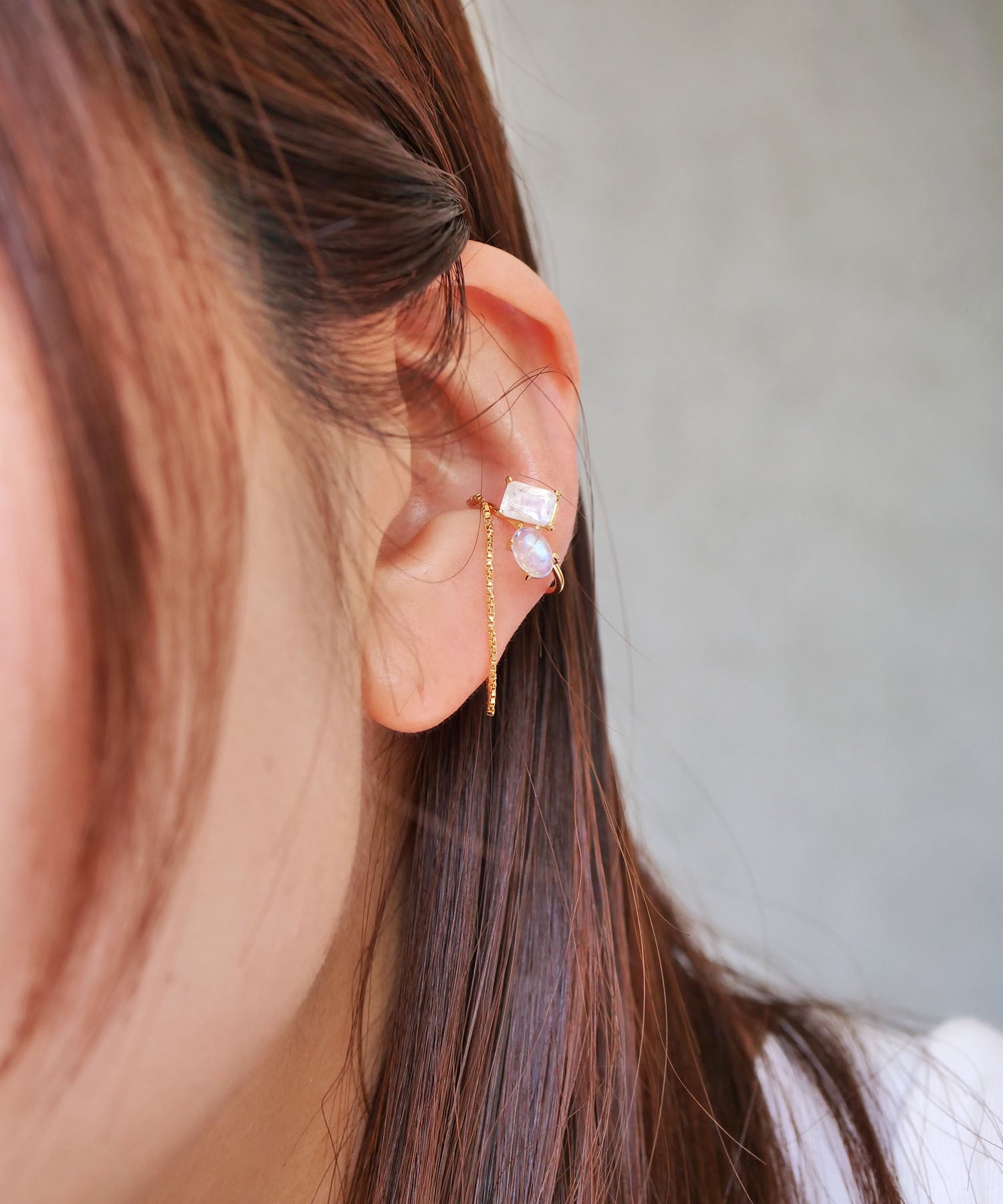 SV925 mini origami ring reversible earrings silver