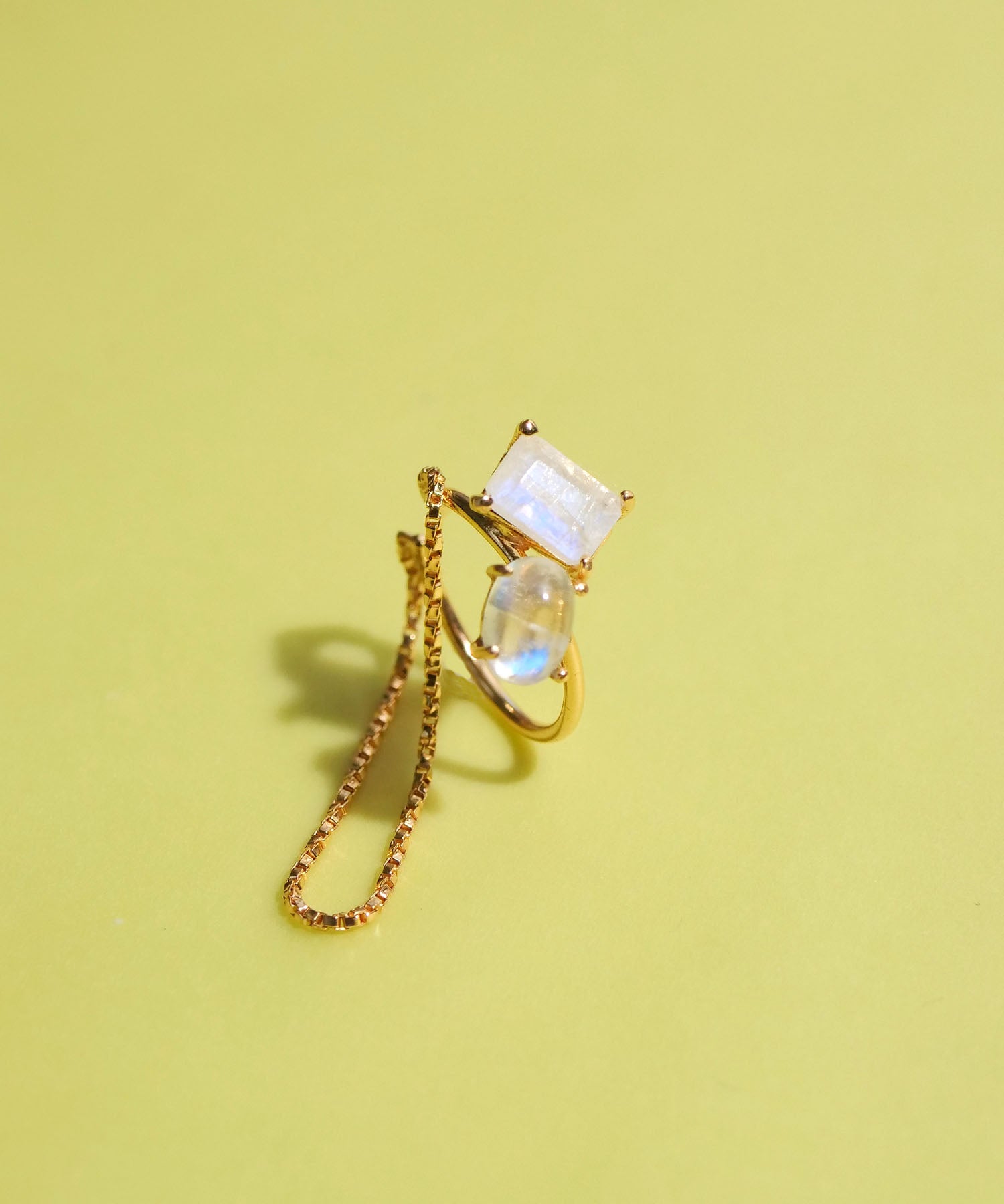 SV925 mini origami ring reversible earrings silver