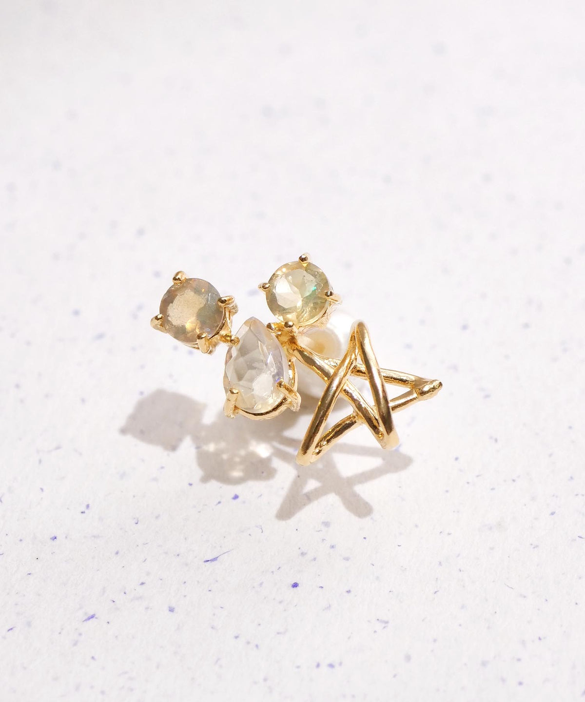 【限定アイテム】SV925ラクガキスタービジューオパールピアス L　