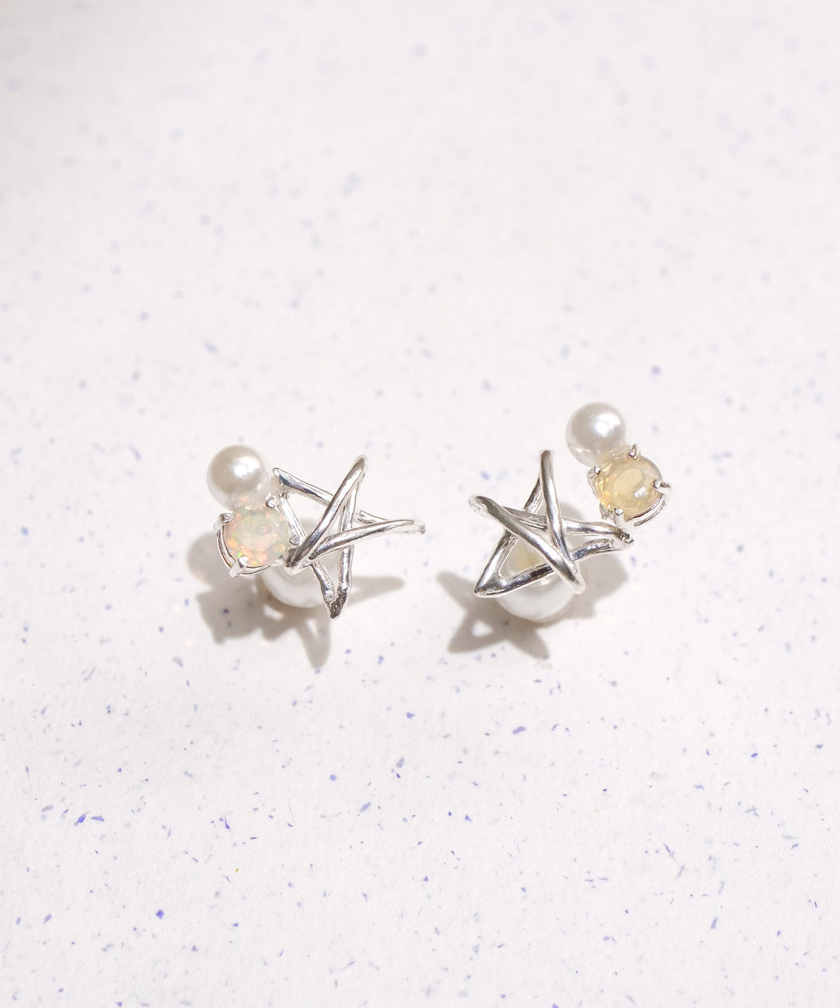 【限定アイテム】SV925ラクガキスタービジューオパールピアス S　